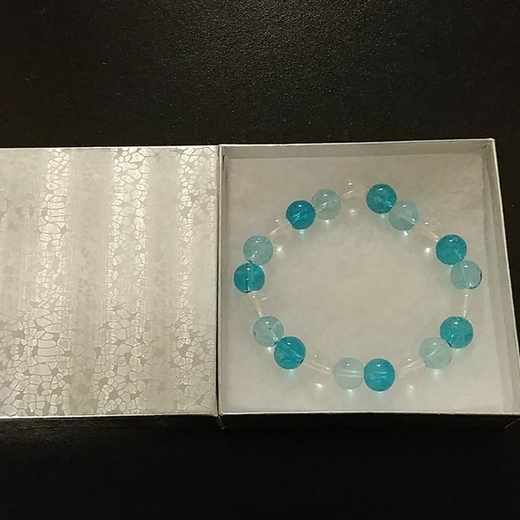 Aruba Blue Crystal Bracelet - Picture 8 of 8